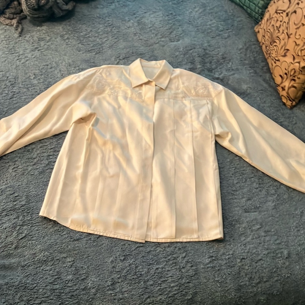 Cream Button-Up Shirt